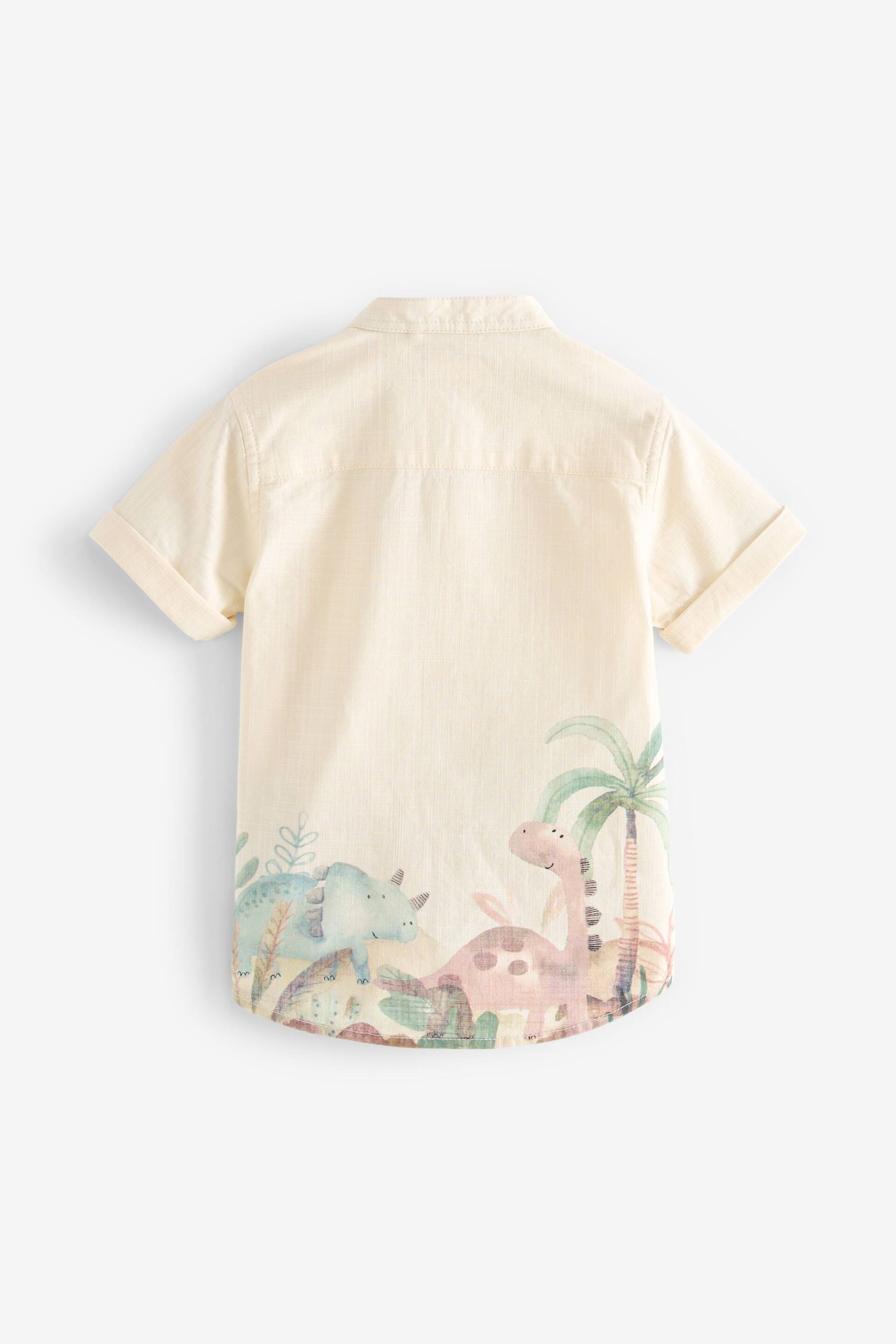 Neutral Short Sleeve Printed Shirt (3mths-7yrs) - Image 7 of 8