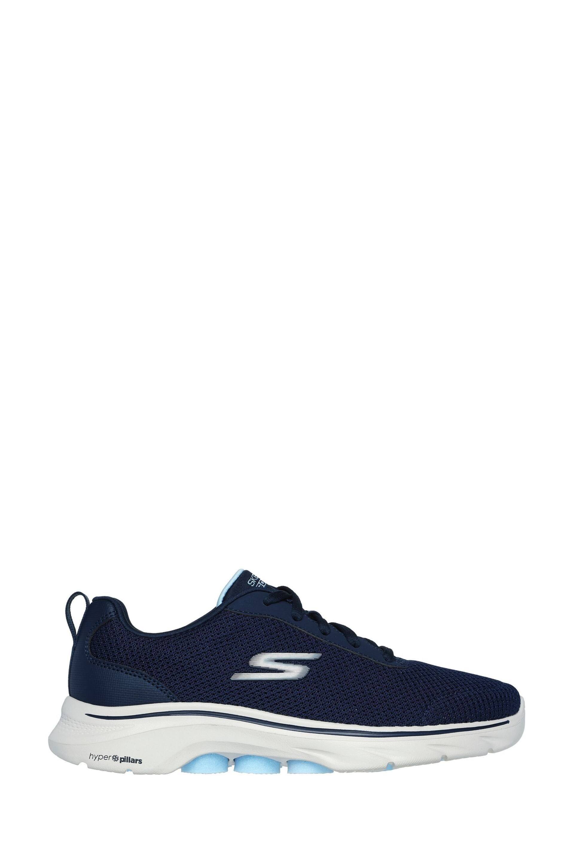 Skechers Blue Go Walk 7 Clear Path Trainers - Image 1 of 5