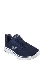 Skechers Blue Go Walk 7 Clear Path Trainers - Image 3 of 5