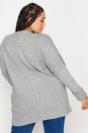 Yours Curve Grey Studded Batwing Jumper - Image 2 of 4