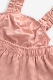 Pink Textured Vest and Short Set (3-16yrs) - Image 6 of 6