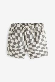Monochrome Checkerboard Pull-On Shorts (3mths-7yrs) - Image 4 of 7