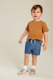 Blue Chambray Pull-On Shorts (3mths-7yrs) - Image 2 of 6