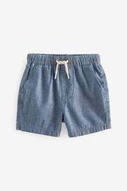 Blue Chambray Pull-On Shorts (3mths-7yrs) - Image 4 of 6
