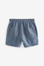 Blue Chambray Pull-On Shorts (3mths-7yrs) - Image 5 of 6