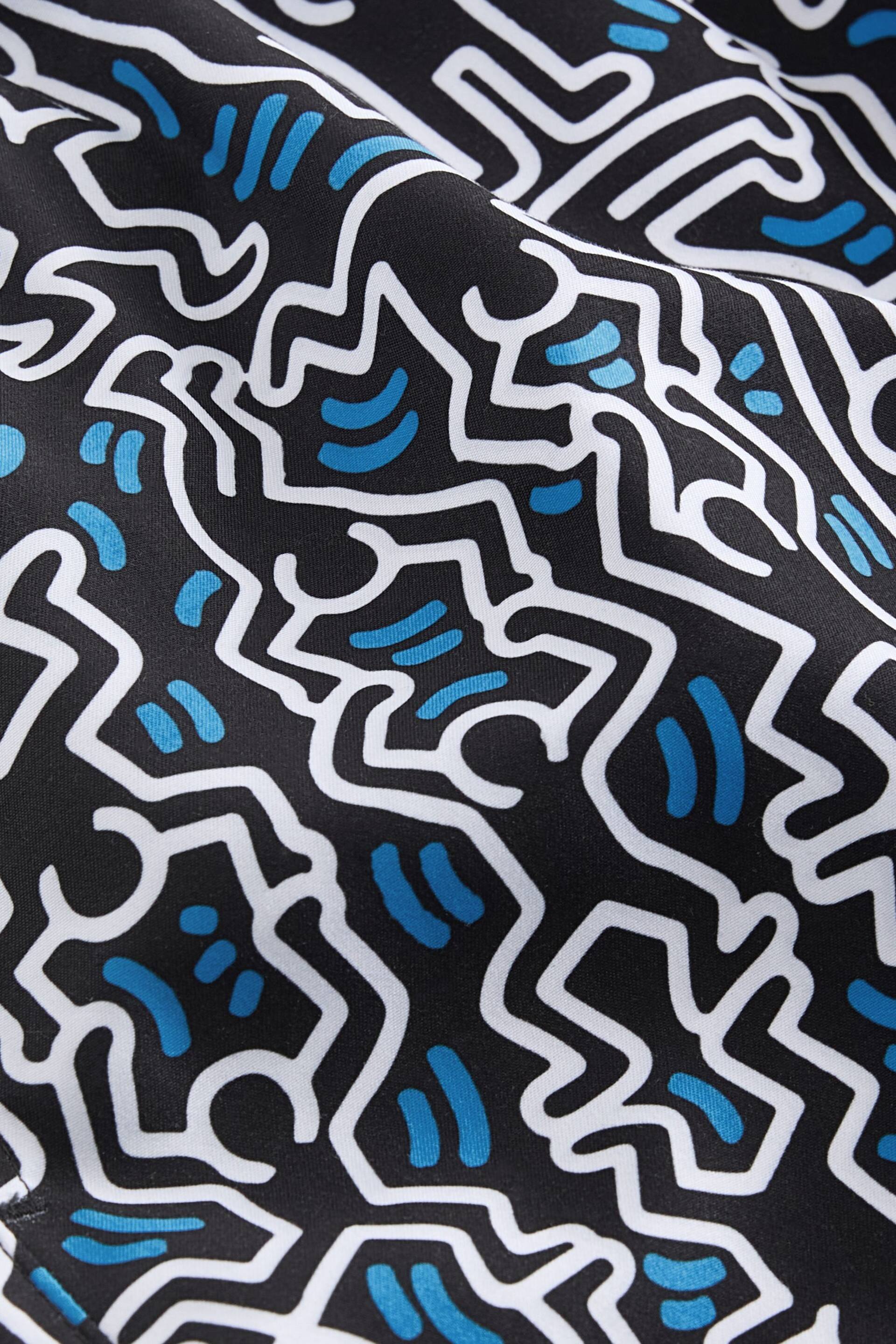 Keith Haring Navy Blue Regular Fit Printed Swim Shorts - Image 11 of 11