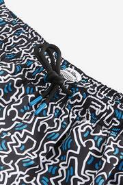 Keith Haring Navy Blue Regular Fit Printed Swim Shorts - Image 8 of 11