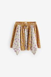 Ochre Yellow Floral Print Skirt (3-16yrs) - Image 6 of 8