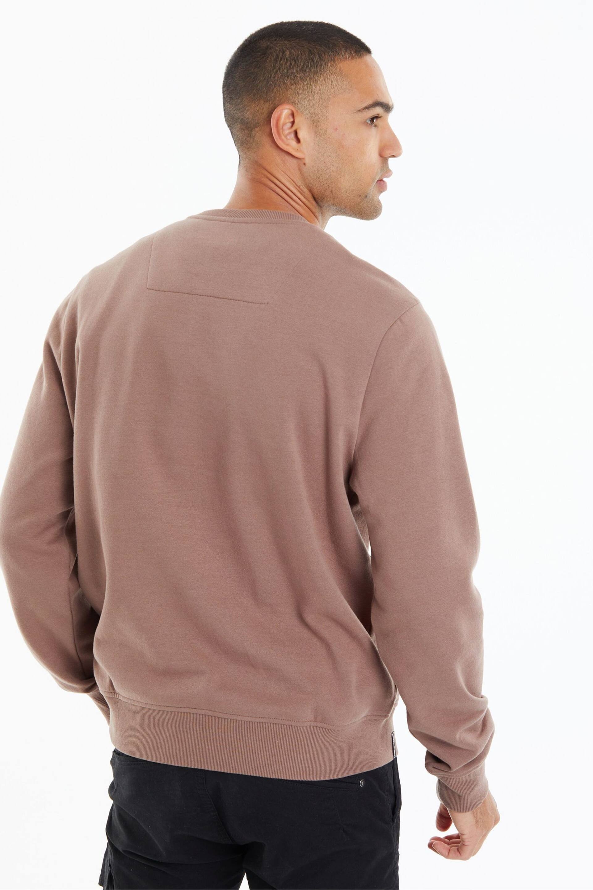 Threadbare Light Brown Crew Neck Sweatshirt - Image 2 of 4