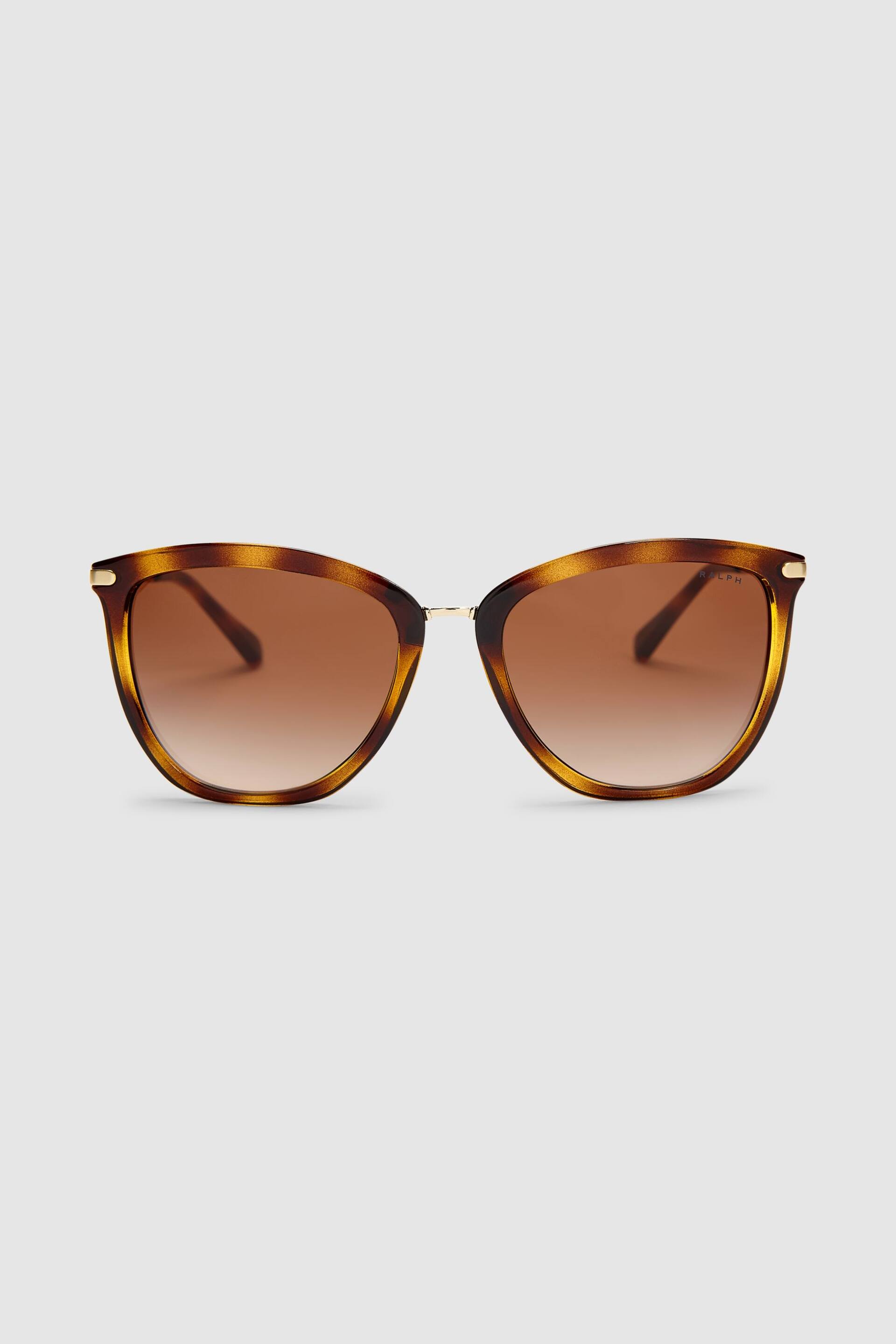 Ralph by Ralph Lauren Tortoiseshell Effect Gold Arm Sunglasses - Image 2 of 4
