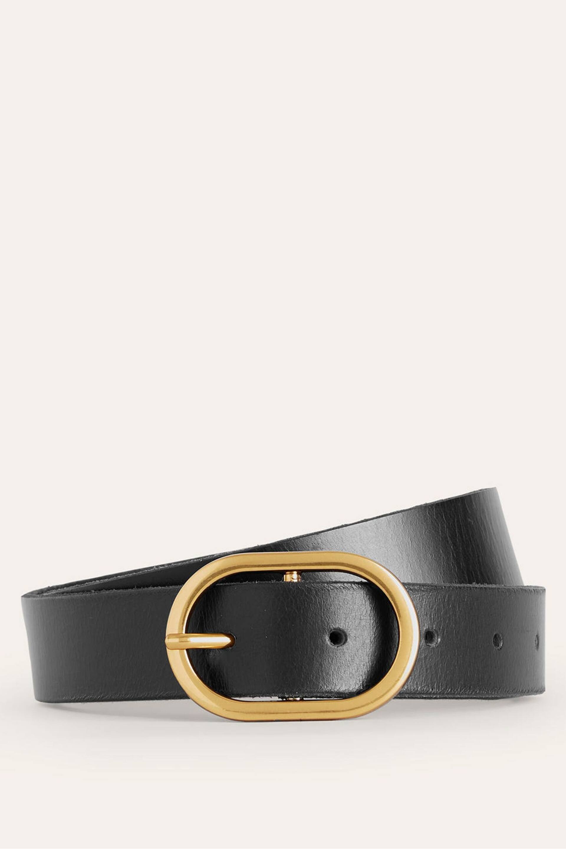 Boden Black Classic Leather Belt - Image 1 of 4