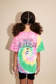 Rainbow Tie Dye Oversized Sequin Minnie Mouse License T-Shirt (3-16yrs) - Image 2 of 6