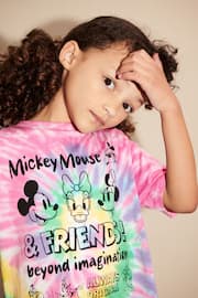 Rainbow Tie Dye Oversized Sequin Minnie Mouse License T-Shirt (3-16yrs) - Image 3 of 6
