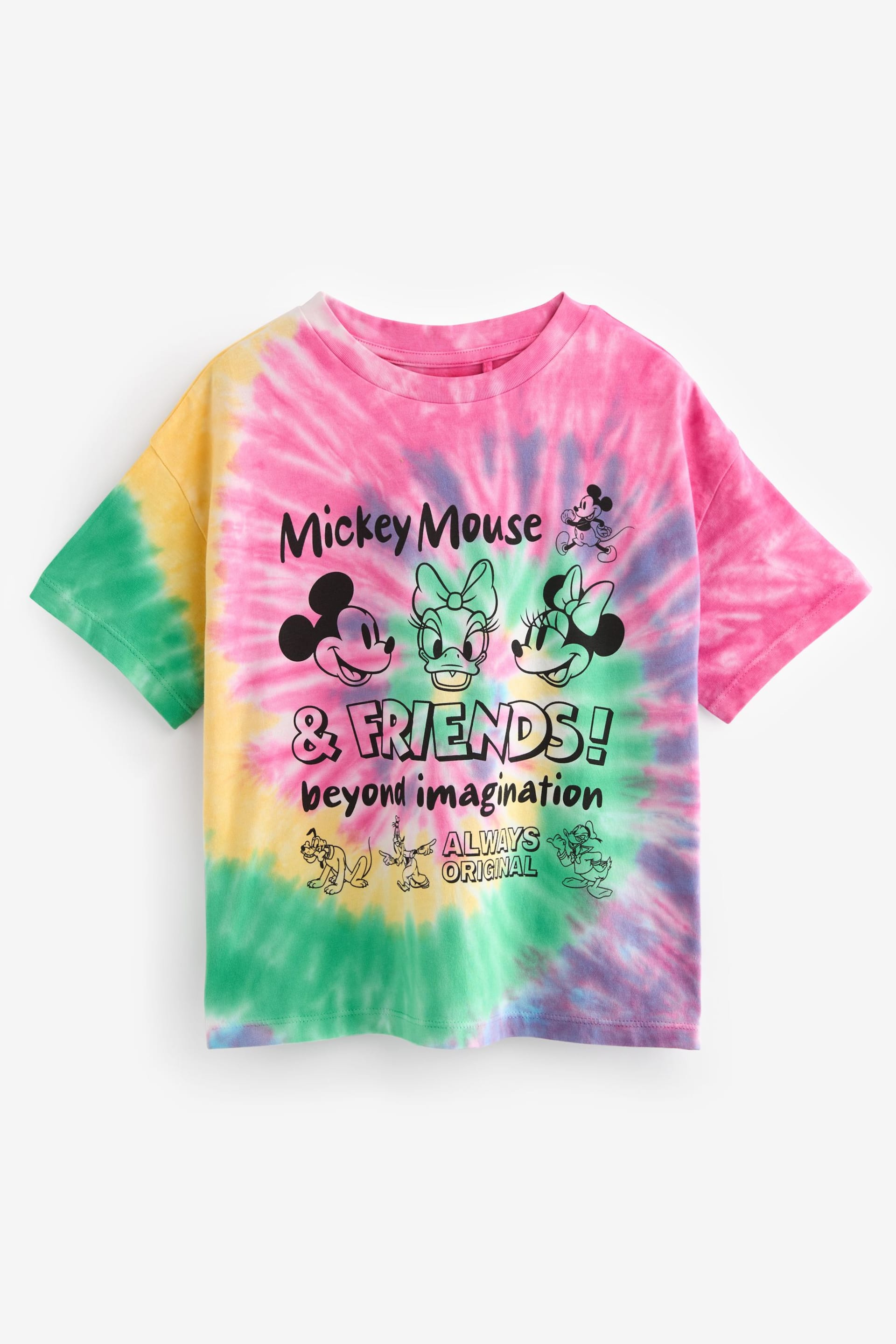 Rainbow Tie Dye Oversized Sequin Minnie Mouse License T-Shirt (3-16yrs) - Image 4 of 6