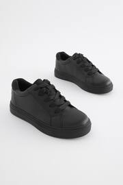 Black Standard Fit (F) Lace Up School Shoes - Image 1 of 5