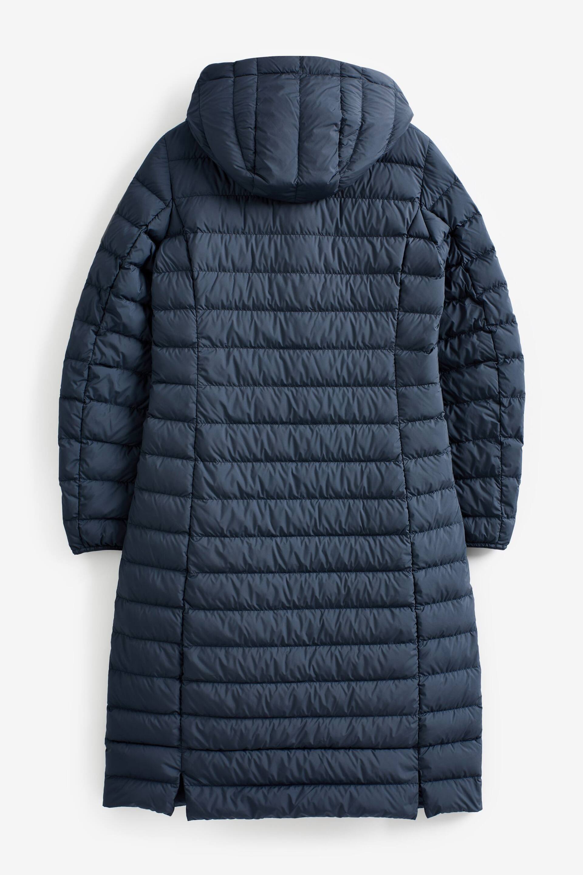 Parajumpers Navy Omega Super Light Weight Long Puffer Coat - Image 2 of 3