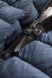 Parajumpers Navy Omega Super Light Weight Long Puffer Coat - Image 3 of 3