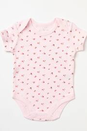 Rock-A-Bye Baby Boutique Pink Floral Print Cotton 3-Piece Baby Gift Set - Image 3 of 5