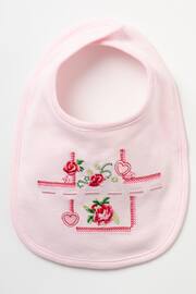 Rock-A-Bye Baby Boutique Pink Floral Print Cotton 3-Piece Baby Gift Set - Image 4 of 5