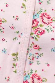 Rock-A-Bye Baby Boutique Pink Floral Print Cotton 3-Piece Baby Gift Set - Image 5 of 5