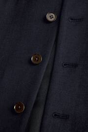Navy Blue Signature Tollegno Wool Suit Waistcoat - Image 4 of 4