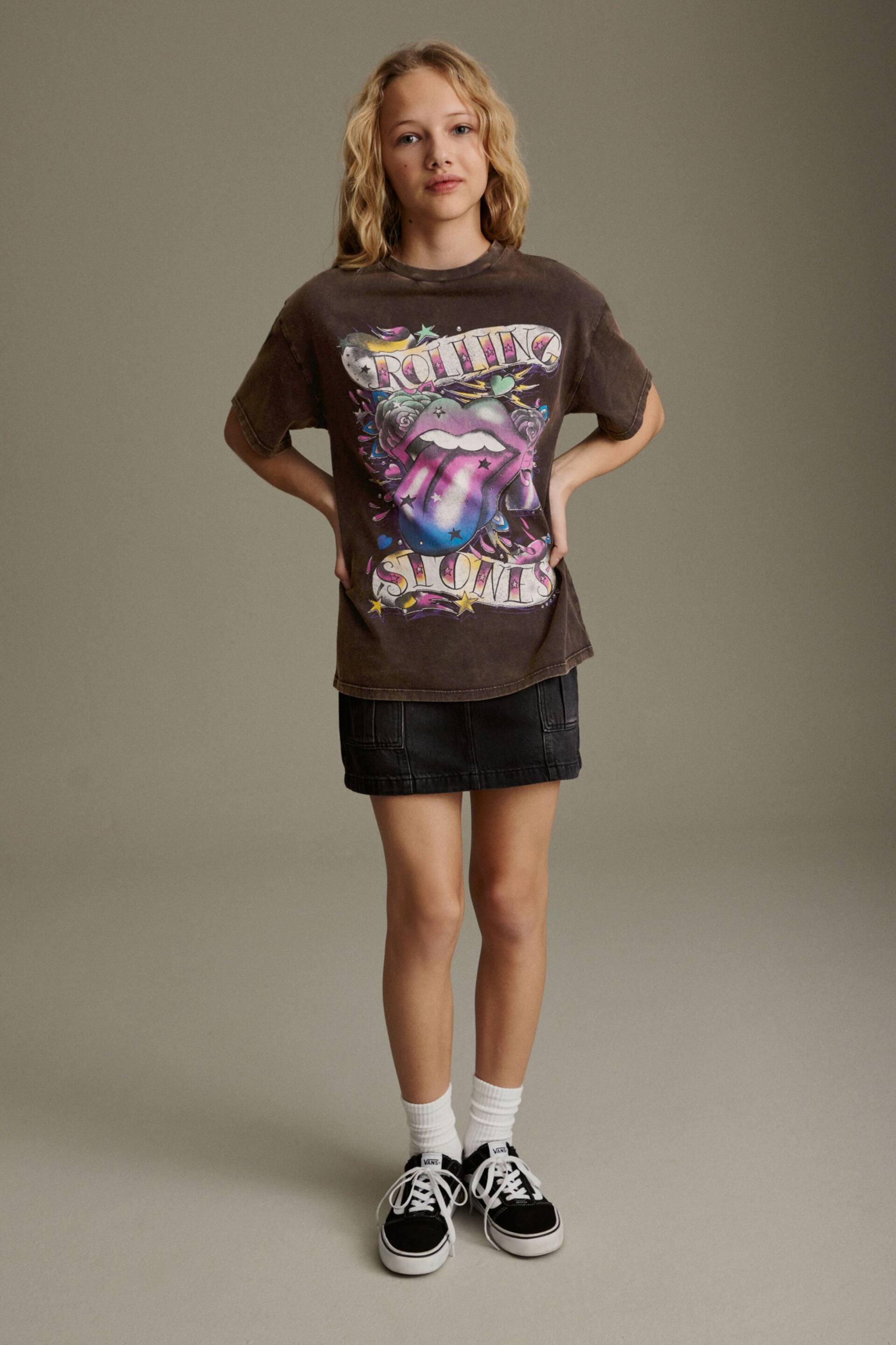 Grey Rolling Stones Oversized T-Shirt (3-16yrs) - Image 3 of 7