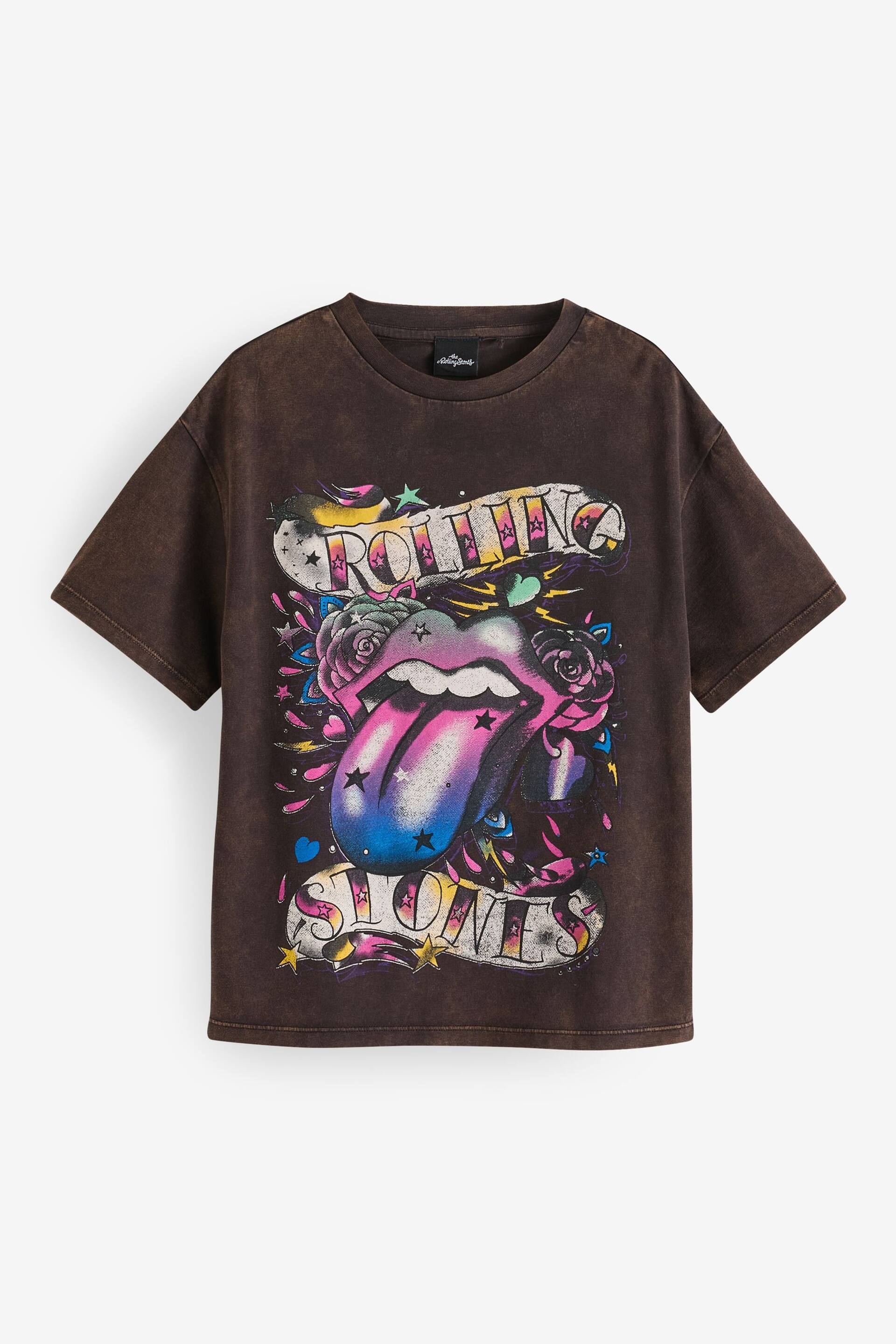 Grey Rolling Stones Oversized T-Shirt (3-16yrs) - Image 5 of 7