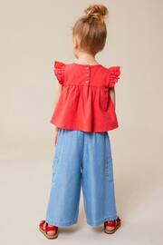 Red Strawberry Blouse and Trousers Set (3mths-7yrs) - Image 2 of 8
