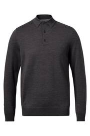 Charles Tyrwhitt Grey Pure Merino Polo Neck Jumper - Image 3 of 5