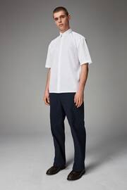 White EDIT Boxy Fit Short Sleeve Cotton Shirt - Image 2 of 6