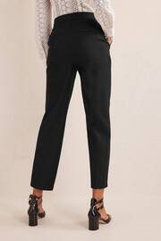Boden Black Bi-Stretch Tapered Trousers - Image 2 of 6