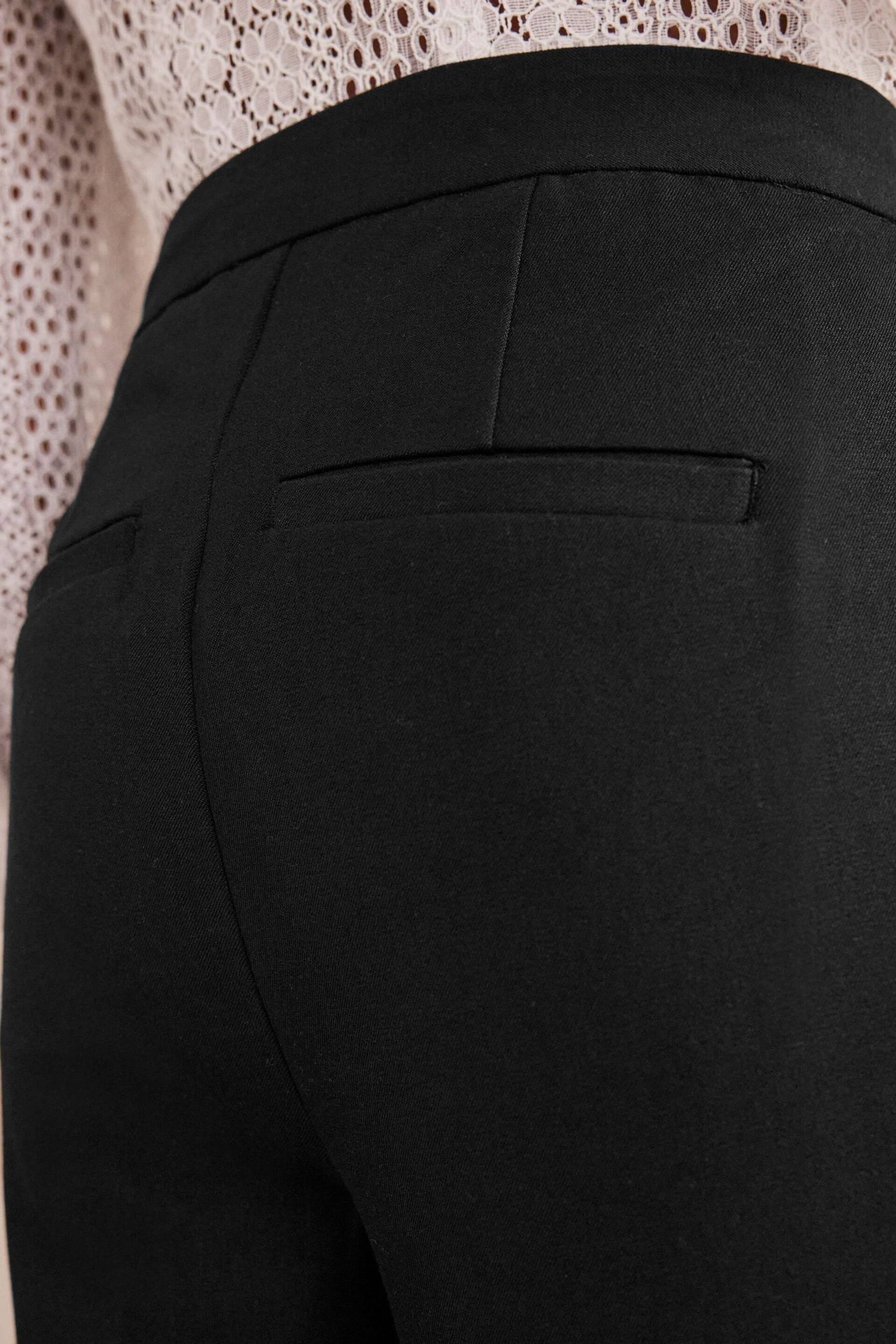 Boden Black Bi-Stretch Tapered Trousers - Image 5 of 6