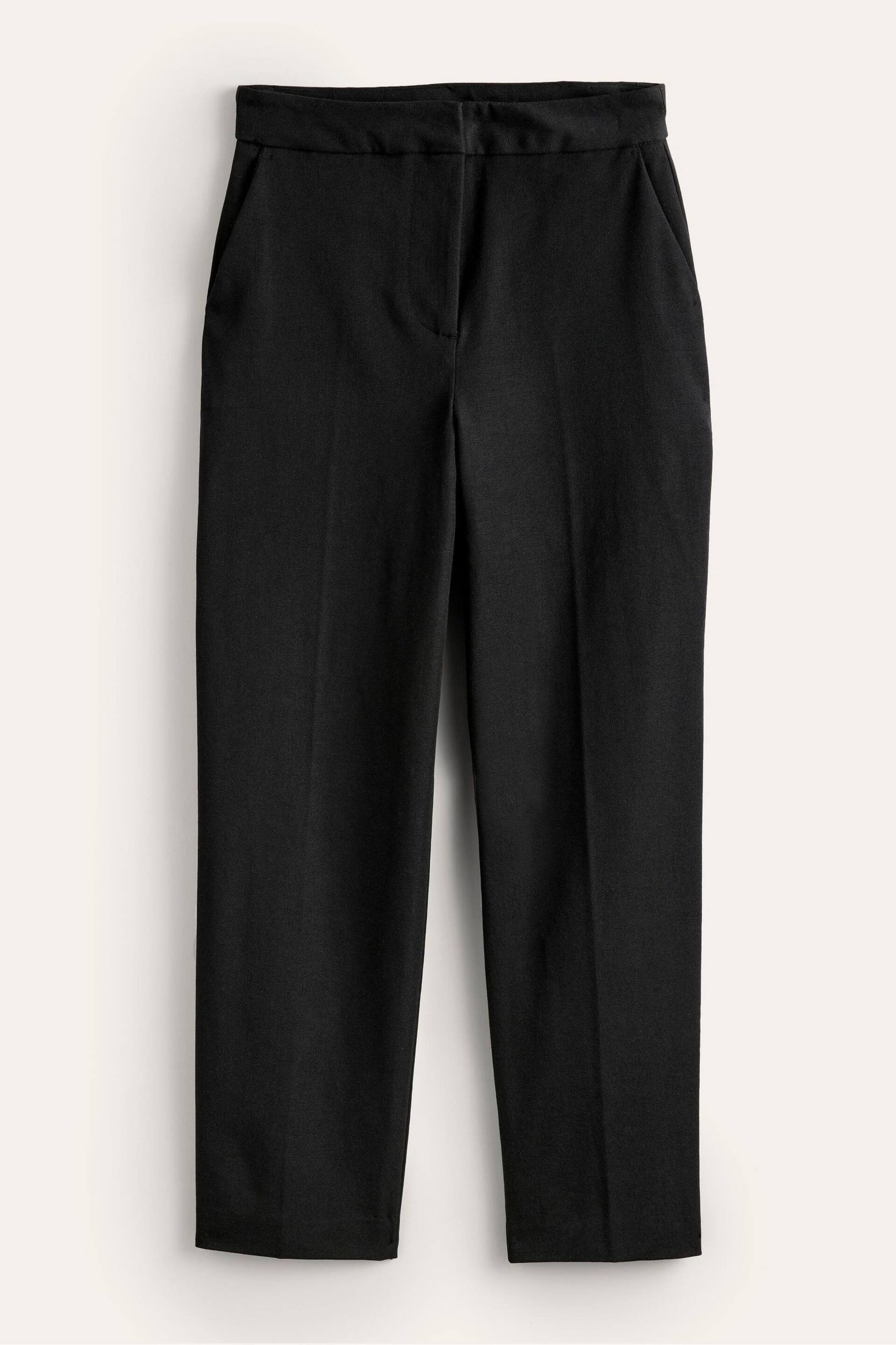 Boden Black Bi-Stretch Tapered Trousers - Image 6 of 6