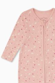 Mori Organic Cotton & Bamboo Clever Zip Up Sleepsuit - Image 2 of 4