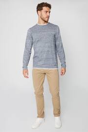 Threadbare Blue Cotton Crew Neck Jumper With Mock T-Shirt - Image 2 of 4