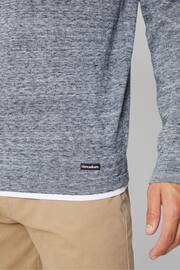 Threadbare Blue Cotton Crew Neck Jumper With Mock T-Shirt - Image 3 of 4