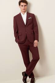 Brick Red Regular Fit Motionflex Stretch Suit: Trousers - Image 2 of 8