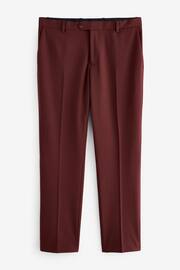 Brick Red Regular Fit Motionflex Stretch Suit: Trousers - Image 5 of 8