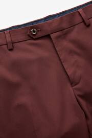 Brick Red Regular Fit Motionflex Stretch Suit: Trousers - Image 6 of 8