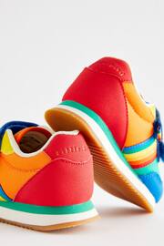 Little Bird by Jools Oliver Multi Bright Younger Colourful Rainbow Retro Runner Trainers - Image 3 of 6