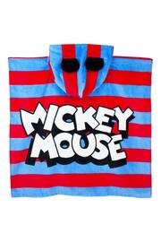 Vanilla Underground Blue Mickey Kids Character Towel Poncho - Image 2 of 6
