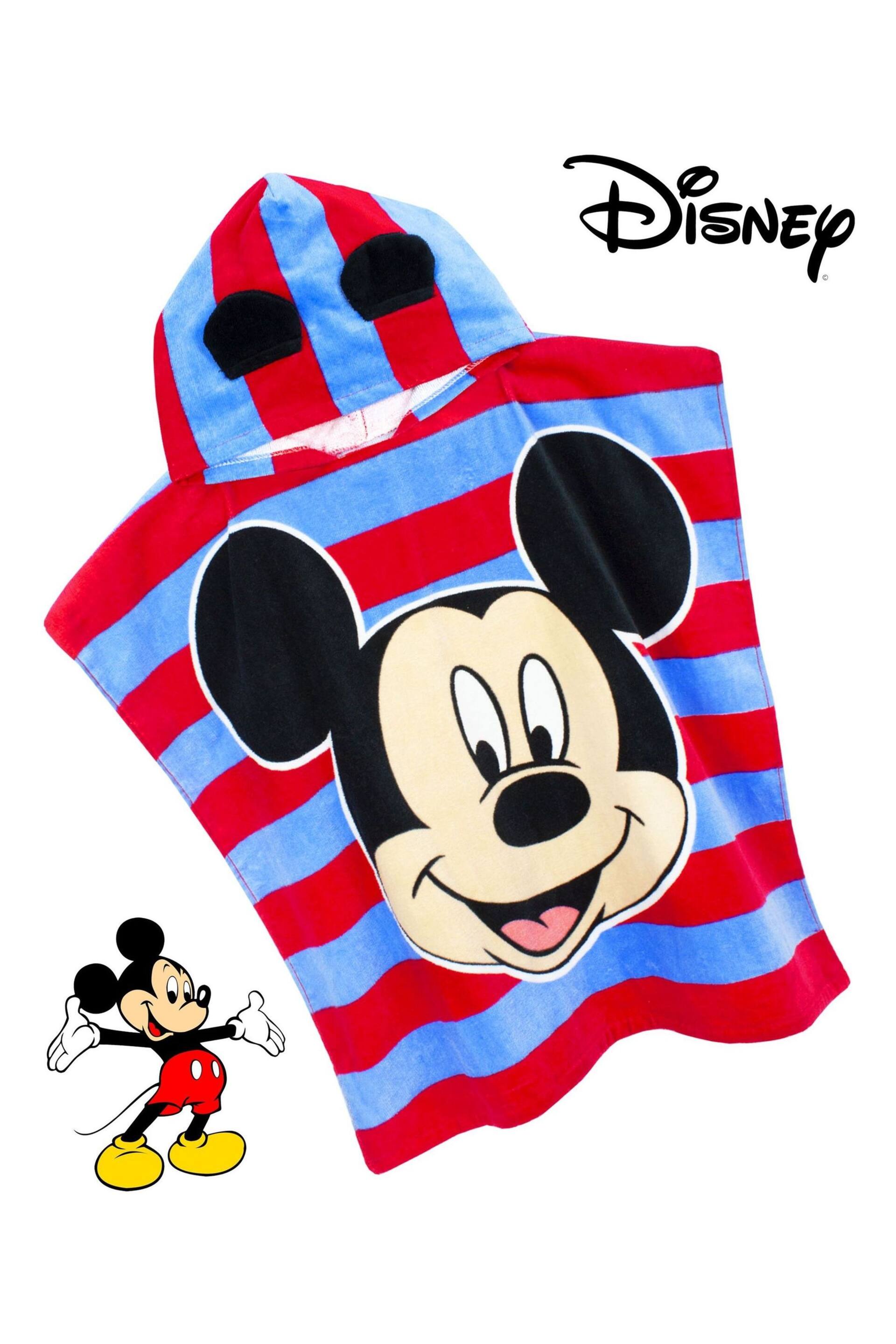 Vanilla Underground Blue Mickey Kids Character Towel Poncho - Image 4 of 6