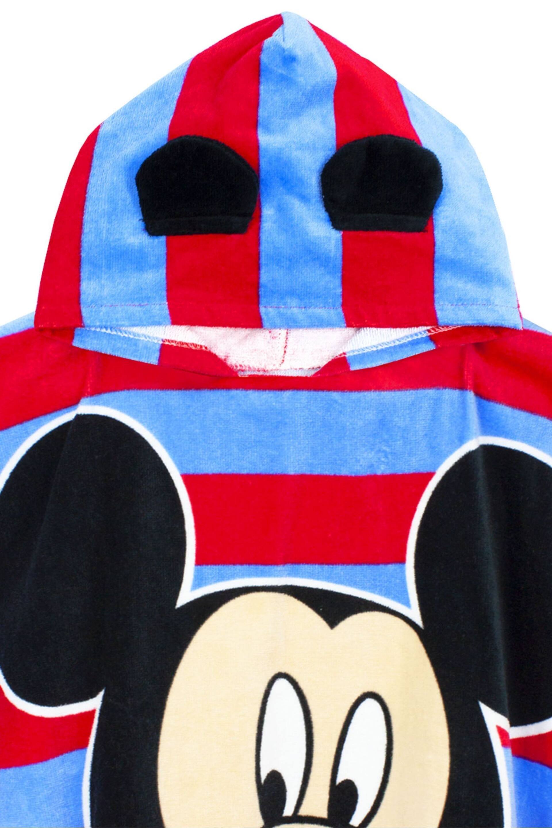 Vanilla Underground Blue Mickey Kids Character Towel Poncho - Image 6 of 6