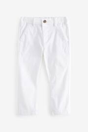 White Stretch Chinos Trousers (3mths-7yrs) - Image 1 of 3
