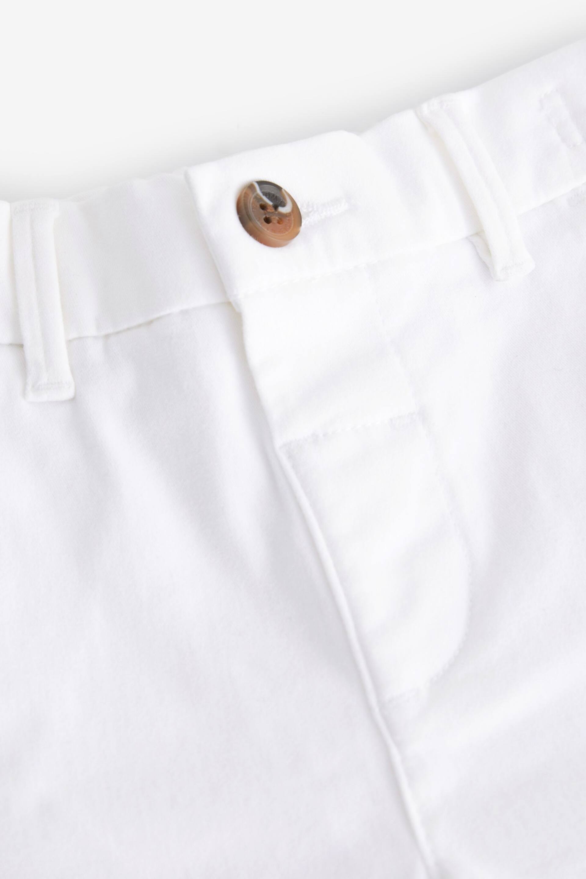 White Stretch Chinos Trousers (3mths-7yrs) - Image 3 of 3