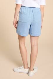 White Stuff Blue Elle Linen Blend Shorts - Image 2 of 7