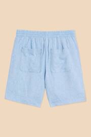 White Stuff Blue Elle Linen Blend Shorts - Image 6 of 7
