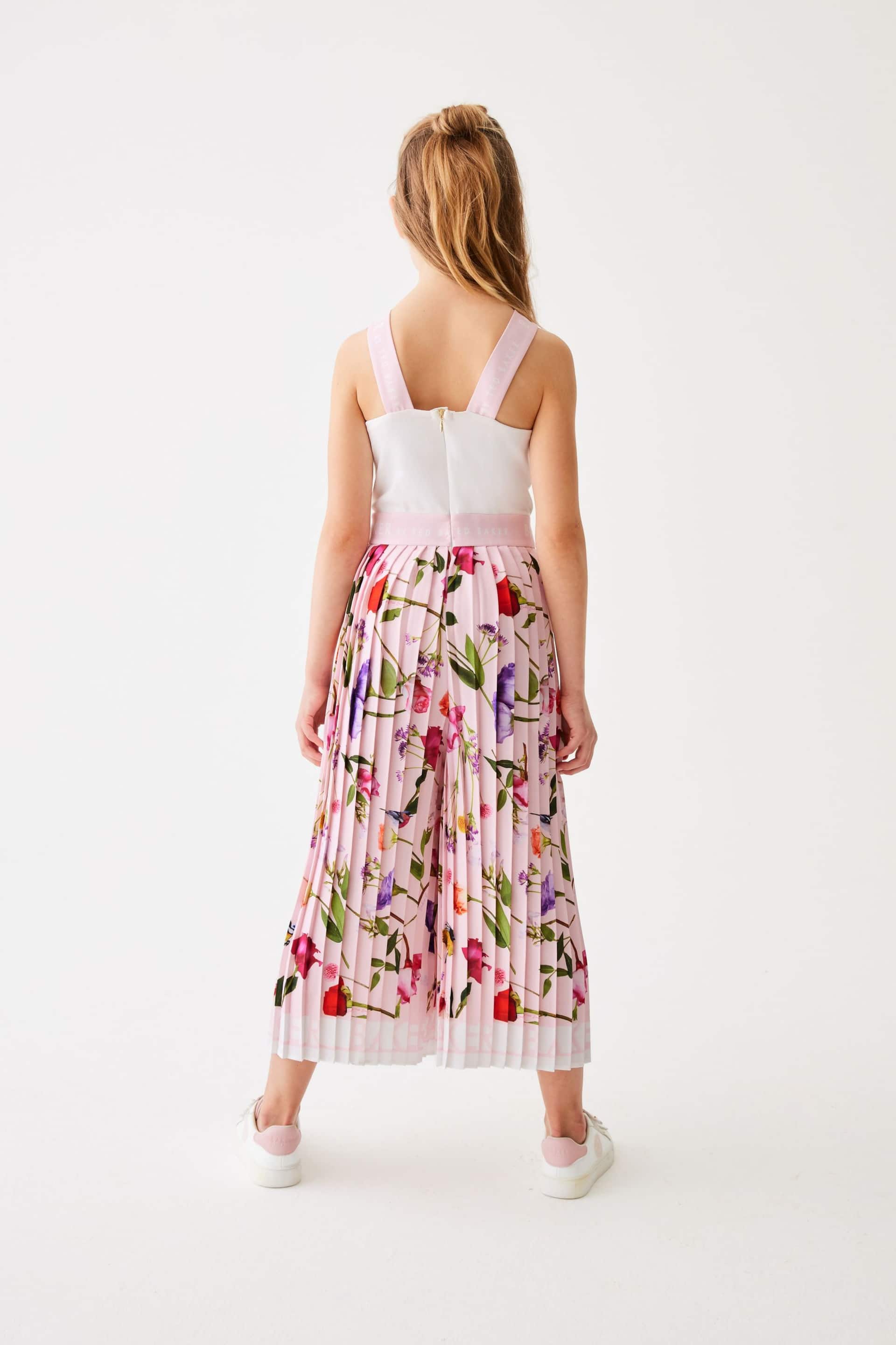 Baker by Ted Baker Pink Pleated Leg Jumpsuit - Image 3 of 12