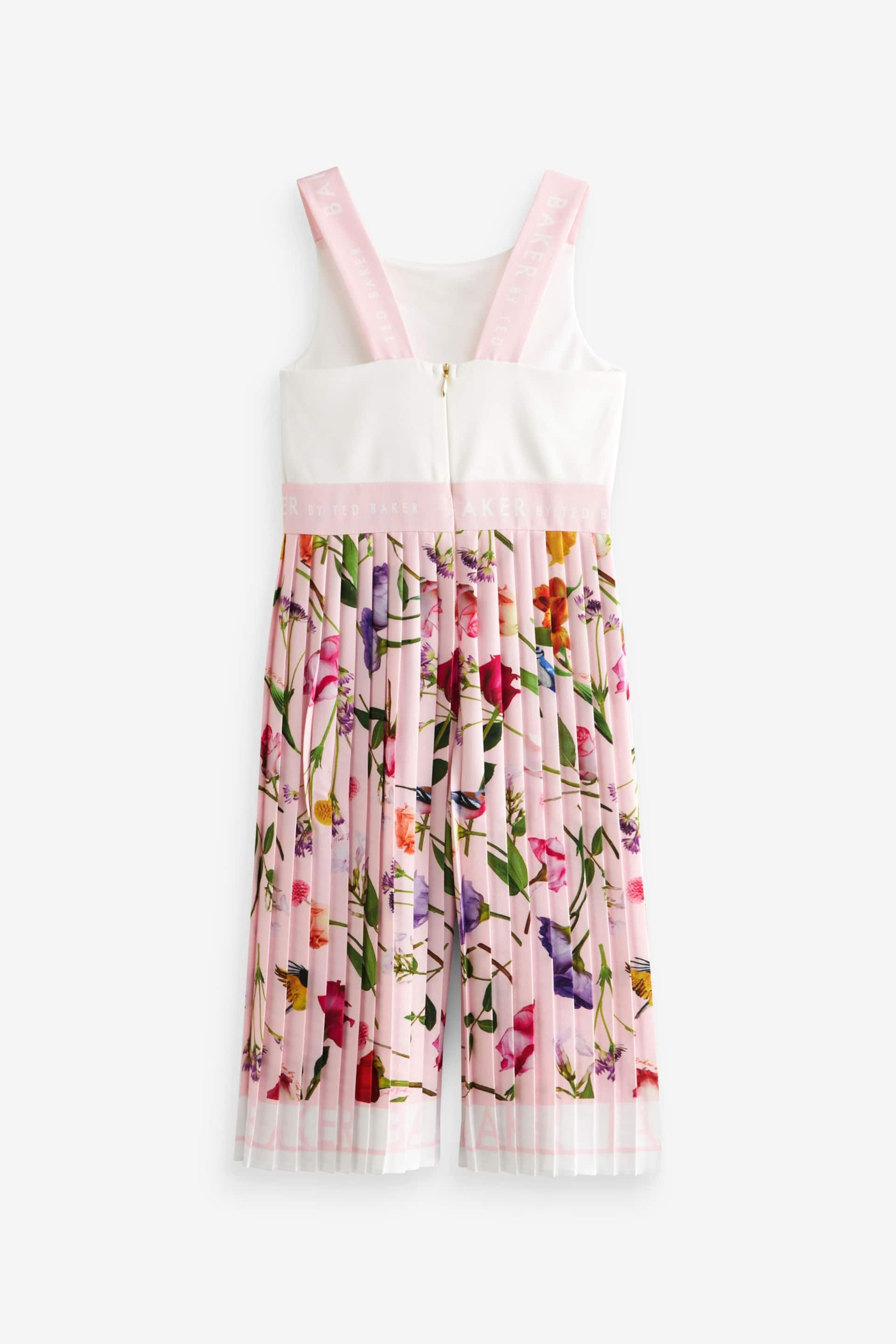 Baker by Ted Baker Pink Pleated Leg Jumpsuit - Image 9 of 12