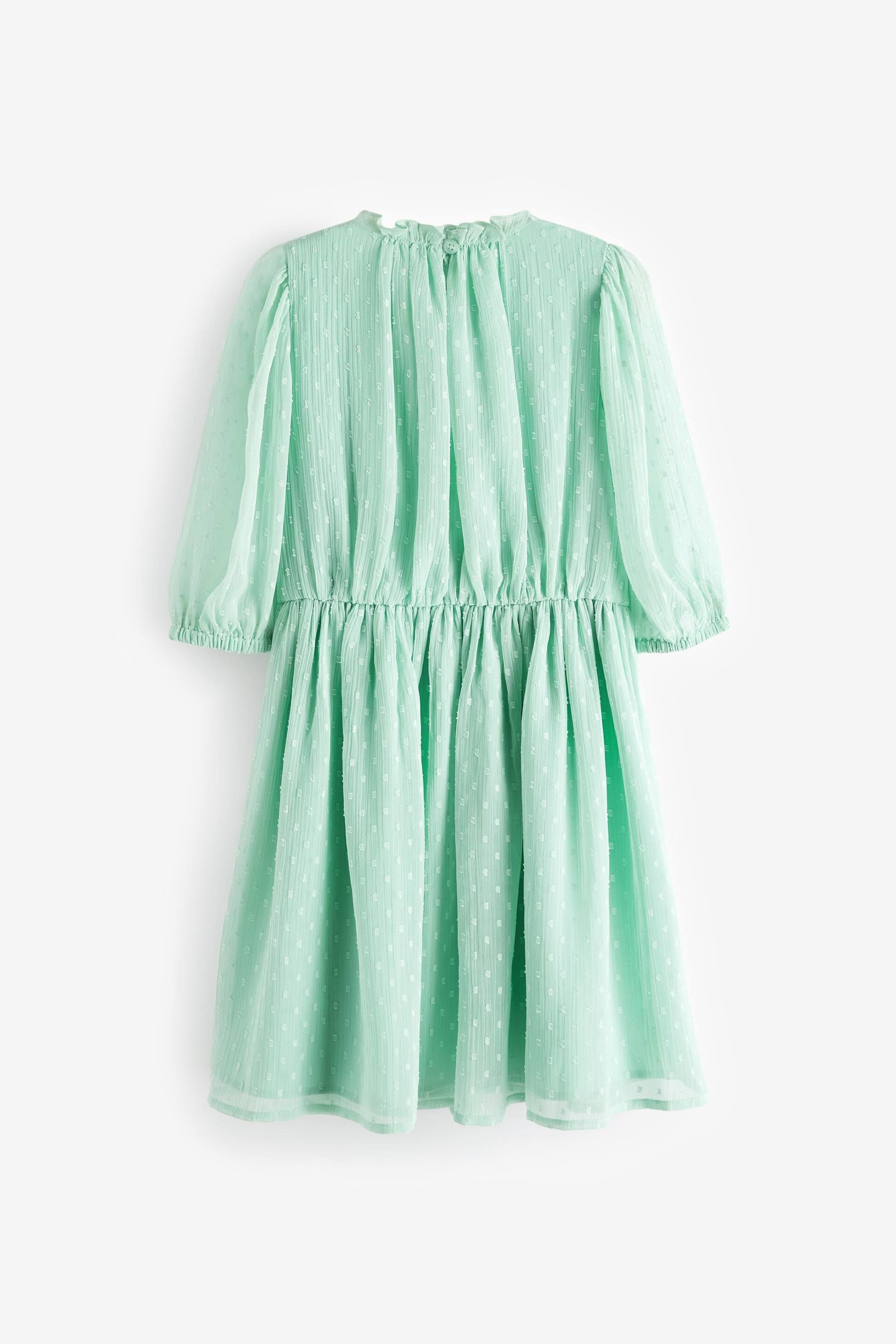Mint Green Chiffon Corsage Dress (3-16yrs) - Image 7 of 8